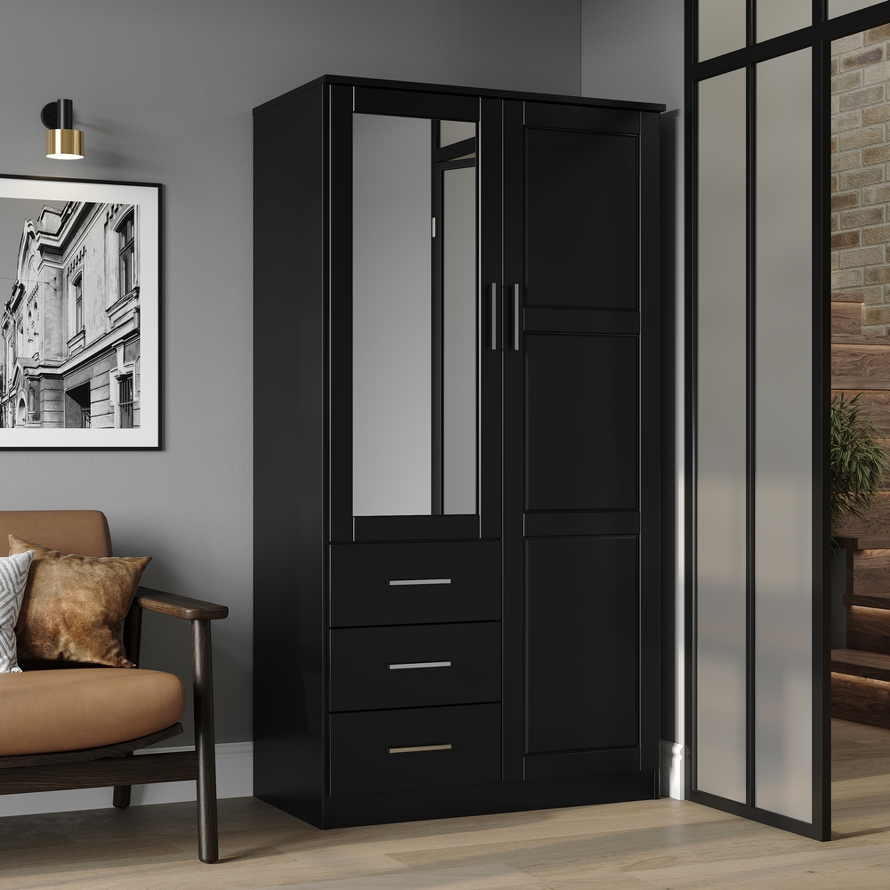 Small clearance black armoire